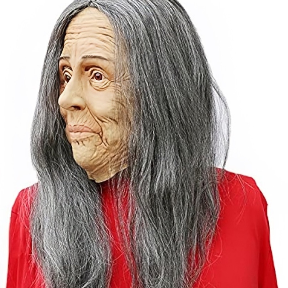 Halloween old lady mask full face mask
